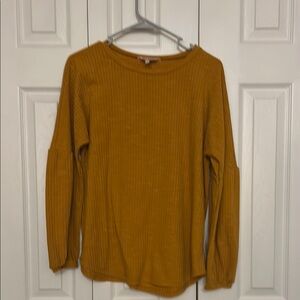 Juicy Couture Mustard Ribbed Top